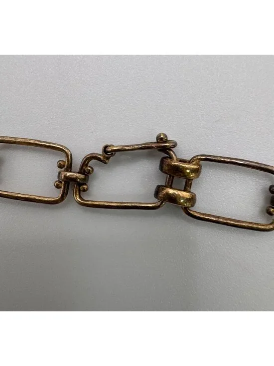 Faceted Fluorite Beaded Necklace Hand Knotted 925 Silver Chain Toggle 24” Artisa - Picture 10 of 11